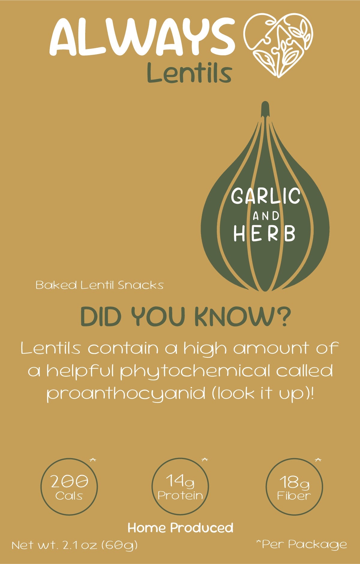 Always Lentils – Garlic & Herb