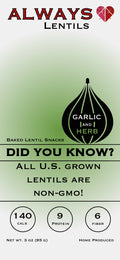 Always Lentils - Garlic and Herb
